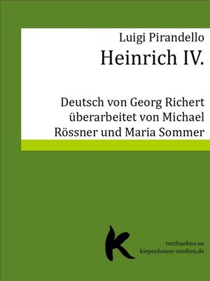 cover image of HEINRICH IV.